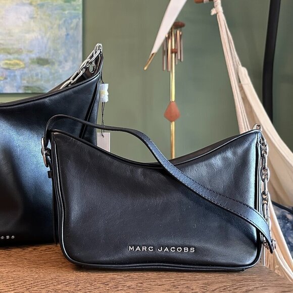 Marc Jacobs Handbags - NWT! NEW! MARC JACOBS Tempo Baguette Shoulder Bag -Small Black, Leather, Women